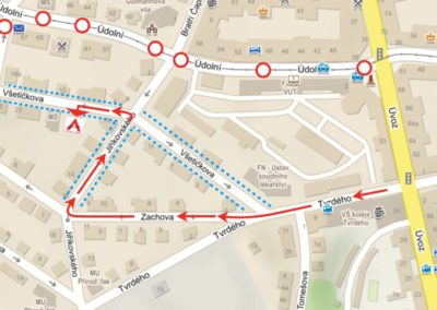 ATELIER A BRNO s.r.o. - mapa